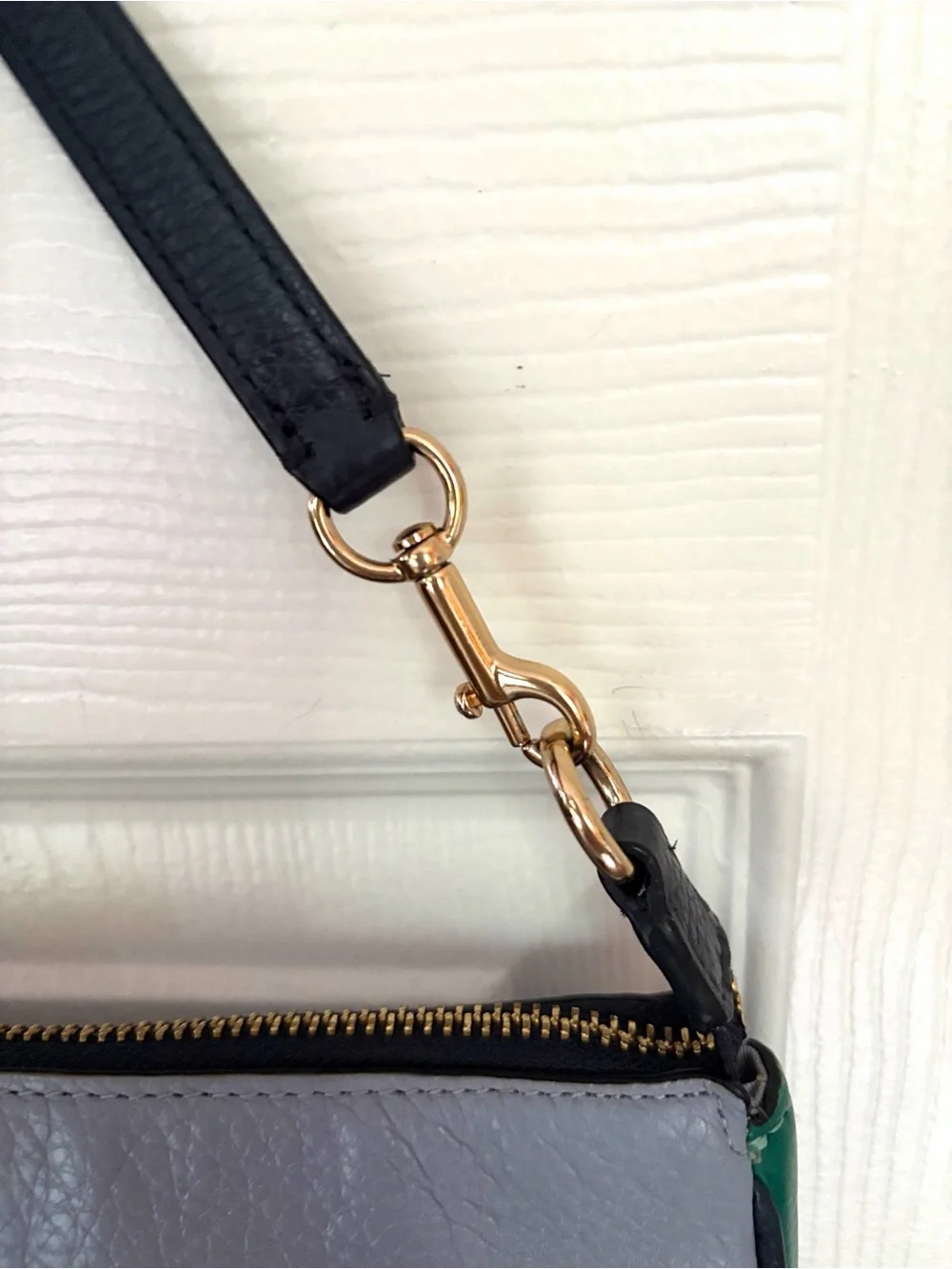 Coach Wristlet Nolita 19 in Colorblock Leather Bag Horse and Carriage Twilight